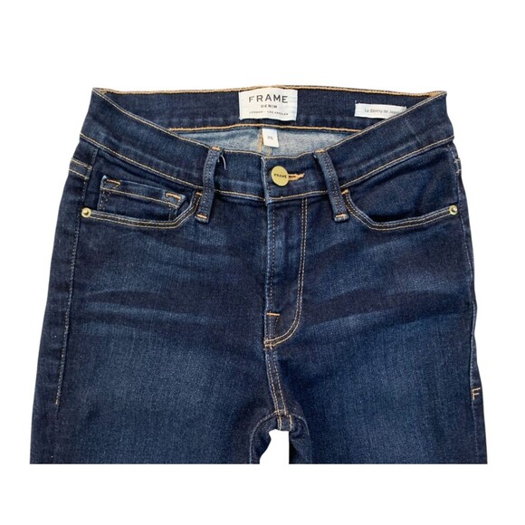 Frame Denim Women's size 25 Le Skinny de Jeanne Jeans Queens Way Dark Wash - Picture 4 of 11